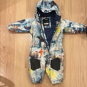 Kids One Piece Snowsuit - Multicolor